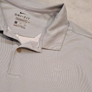Nike Dri-fit Standard Fit Gray‎ Golf Performance Polo Shirt Shortsleeve Sz XXL